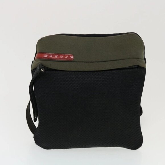 PRADA Shoulder Bag Hand Bag Leather Nylon 3Set Black Gray Auth am4509 - Picture 7 of 15